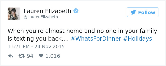 Funny Thanksgiving Tweets