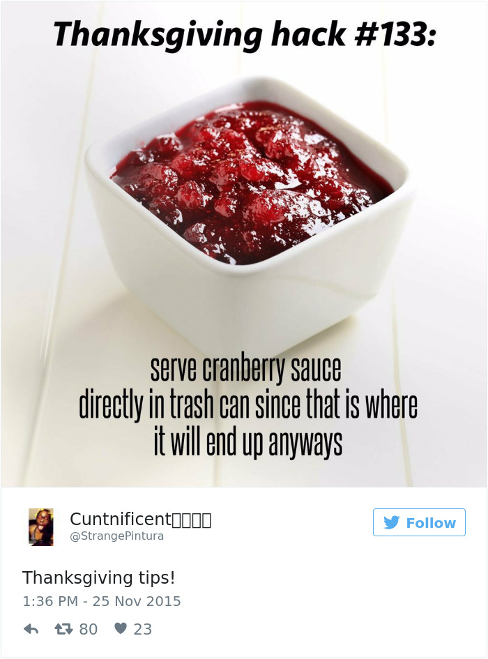 Funny Thanksgiving Tweets