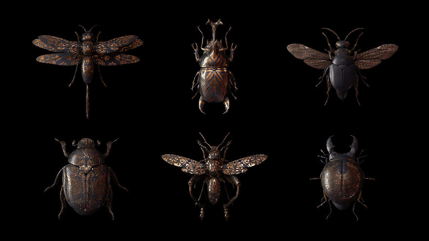 Engraved Entomology By Billelis