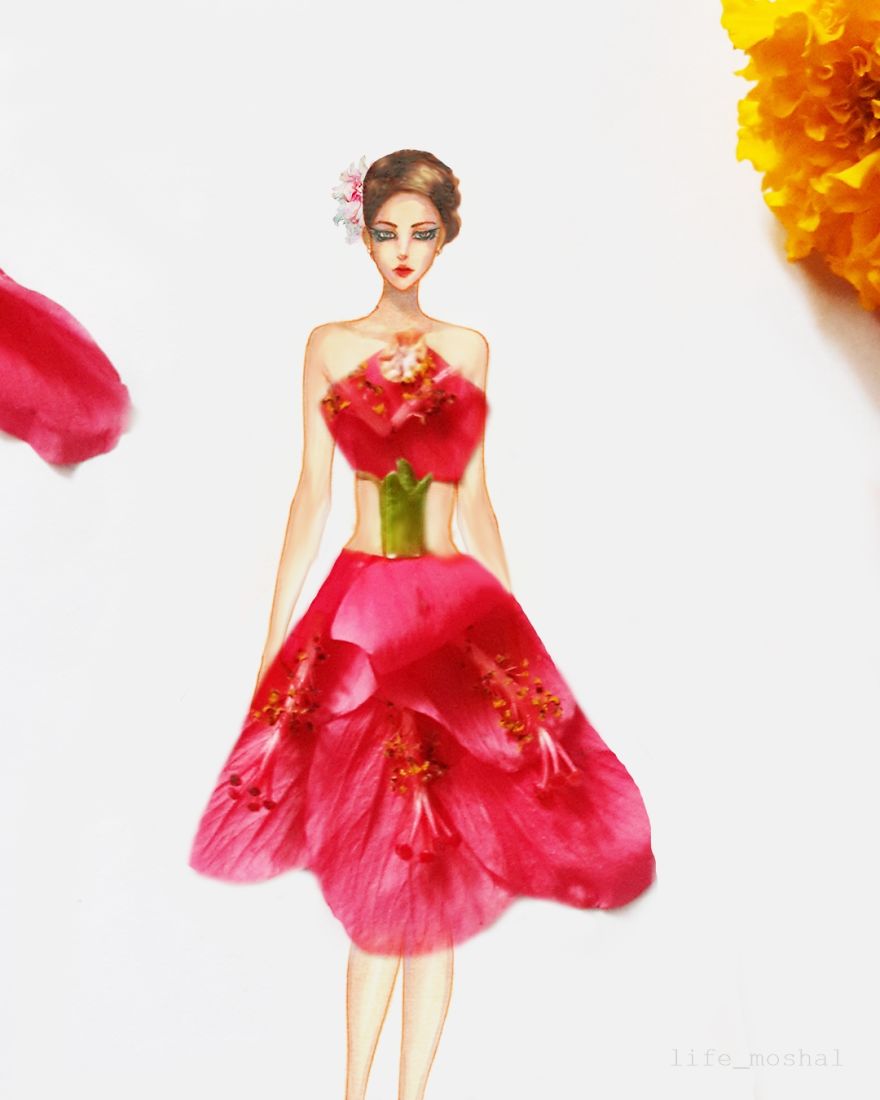 I Create Stunning Couture Gowns And Dresses With Flowers - Part 3
