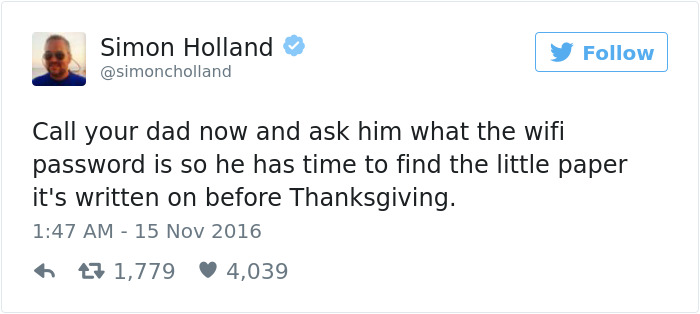 Funny Thanksgiving Tweets