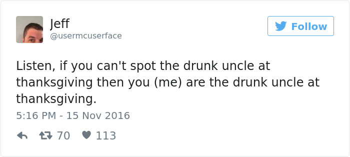 Funny Thanksgiving Tweets