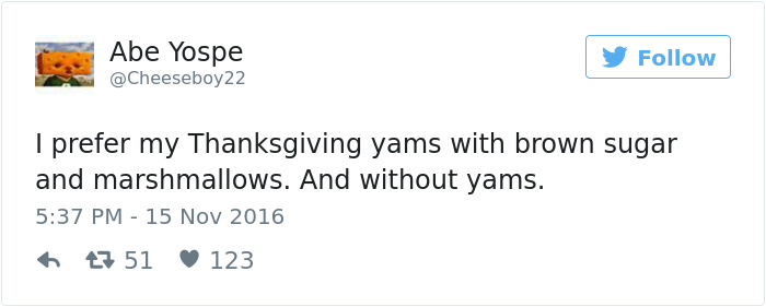 Funny Thanksgiving Tweets