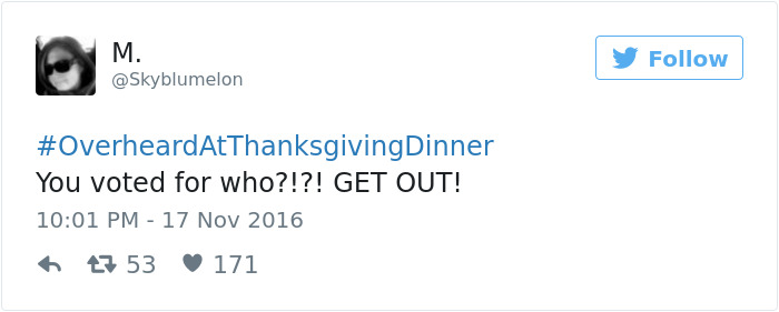 Funny Thanksgiving Tweets