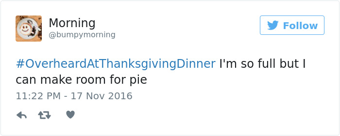 Funny Thanksgiving Tweets