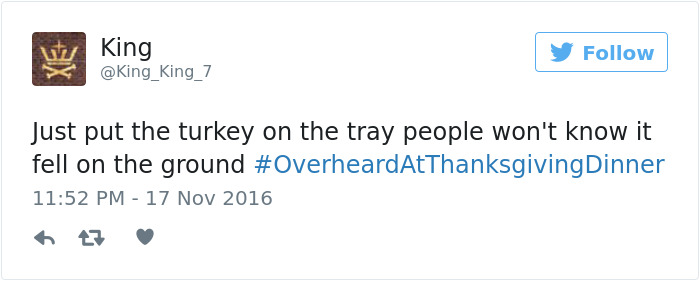 Funny Thanksgiving Tweets