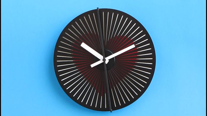 Optical Illusion Wallclocks Show Hidden Animations When Their Arrows Moves