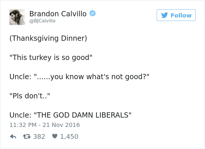 Funny Thanksgiving Tweets