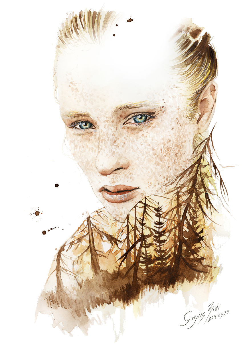 I Tell Stories By Painting Women In Watercolour I Tell Stories By Painting Women In Watercolour