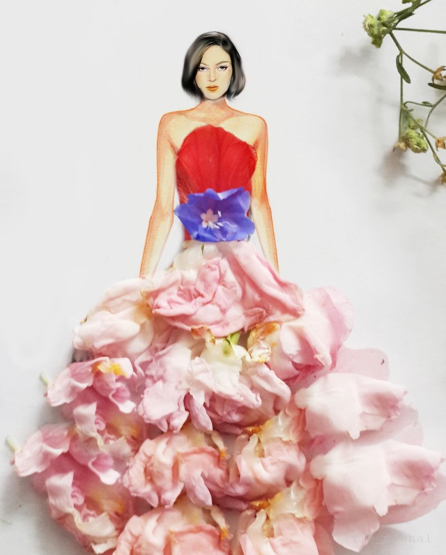 I Create Stunning Couture Gowns And Dresses With Flowers - Part 3