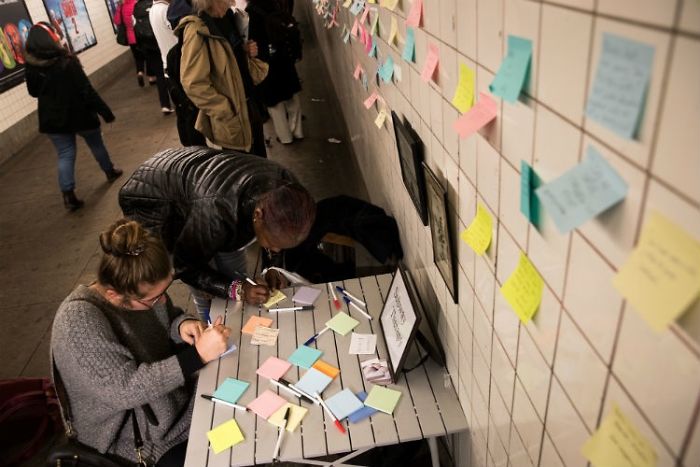 After Elections, Strangers Left Messages On New York's Subway Walls To Remind Us All That We Will Be Okay