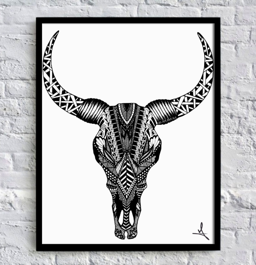 I Spend My Free Time Drawing Animals And Skulls