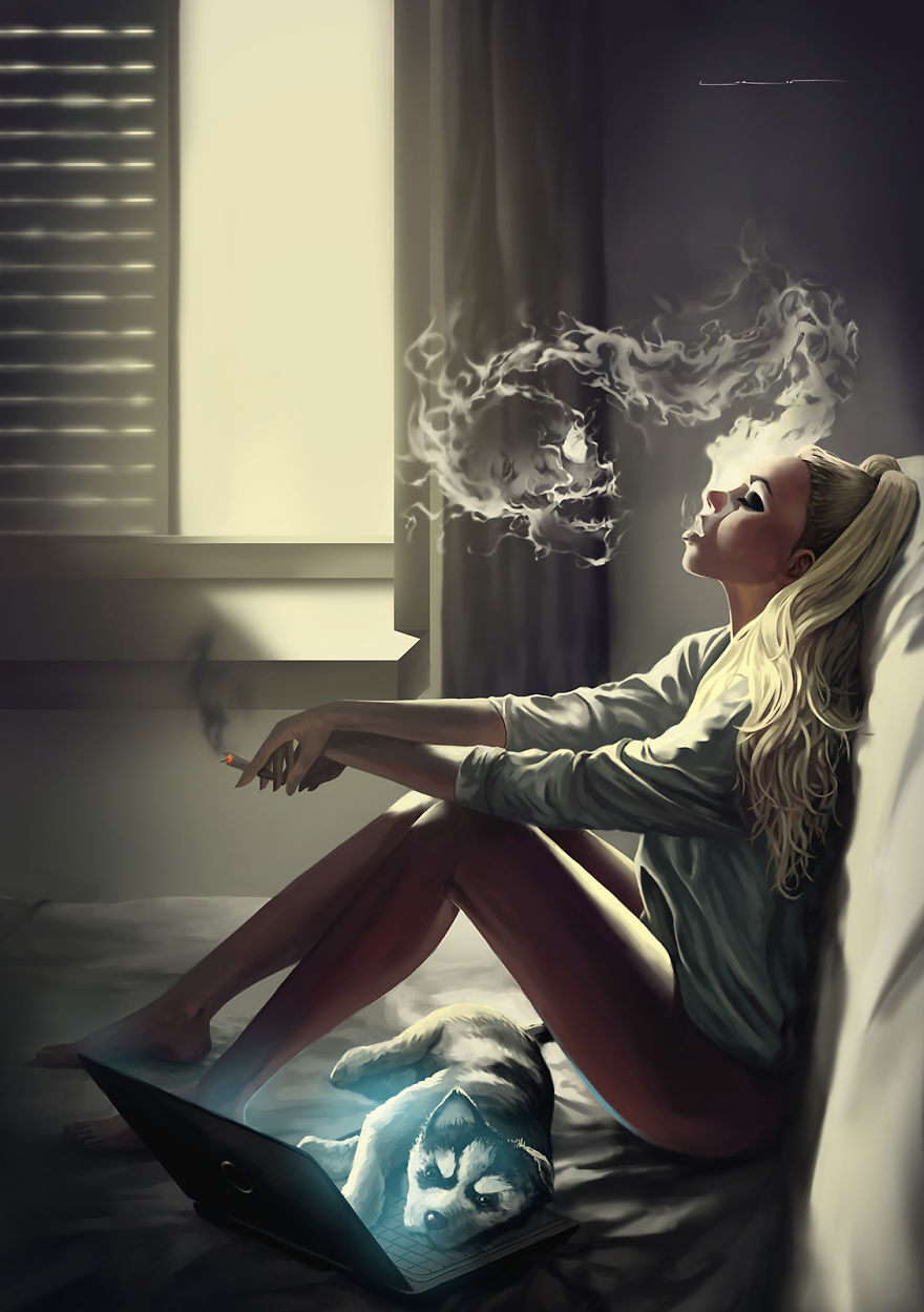 I Play With Beautiful Lights In My New Digital Painting Series