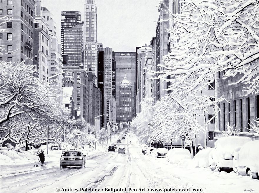 I Draw Intricate And Realistic Art Using A Simple Ballpoint Pen