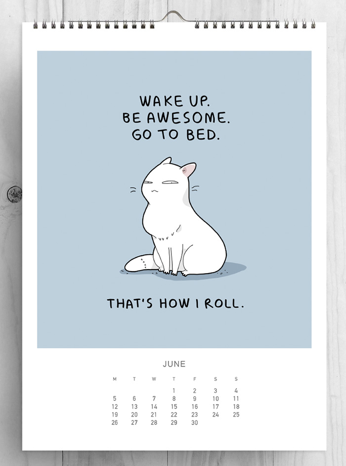 I Created A Cat Calendar To Make 2017 The Most Purrfect Year Ever