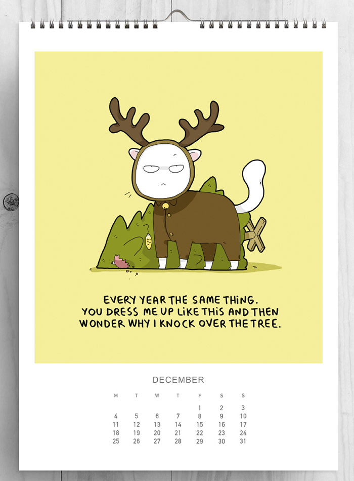 I Created A Cat Calendar To Make 2017 The Most Purrfect Year Ever