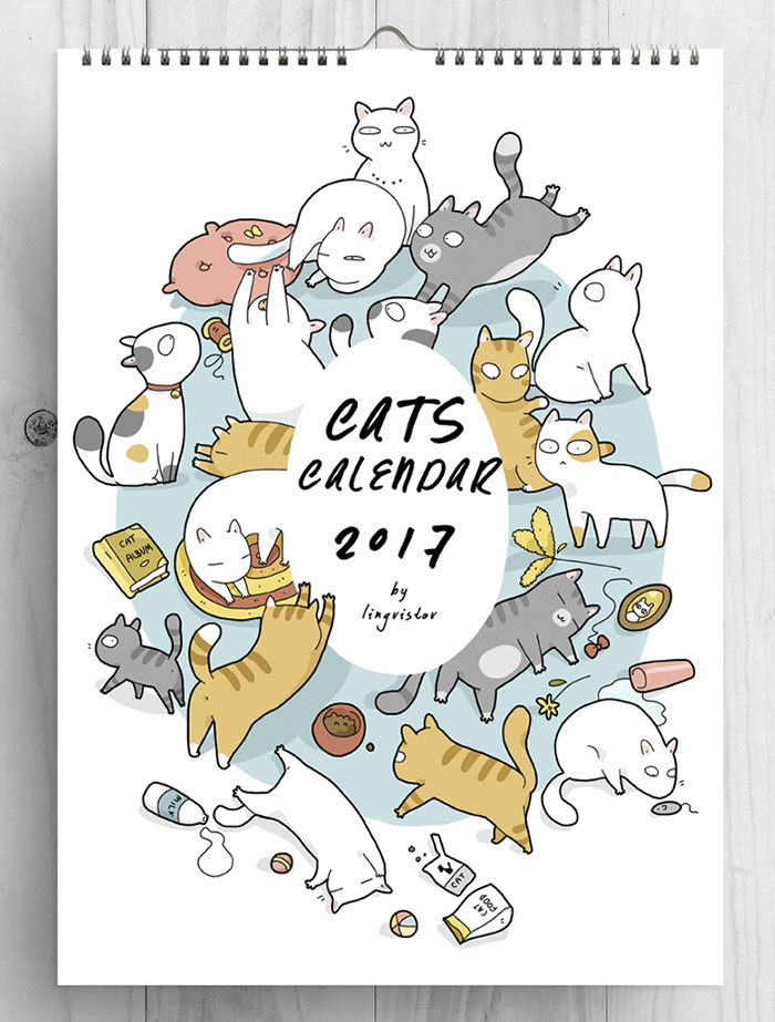 I Created A Cat Calendar To Make 2017 The Most Purrfect Year Ever I Created A Cat Calendar To Make 2017 The Most Purrfect Year Ever