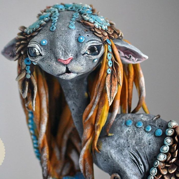 Russian Artist Combines Fantasy And Rasta Elements To Create Magical Cats Russian Artist Combines Fantasy And Rasta Elements To Create Magical Cats