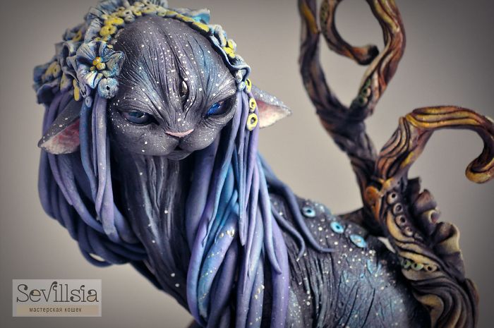 Russian Artist Combines Fantasy And Rasta Elements To Create Magical Cats Russian Artist Combines Fantasy And Rasta Elements To Create Magical Cats