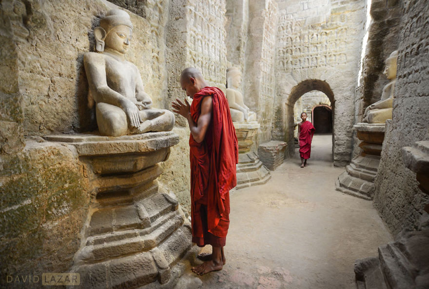 Monks In Mrauk U