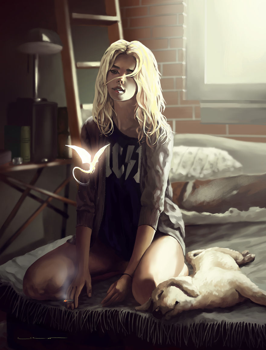 I Play With Beautiful Lights In My New Digital Painting Series