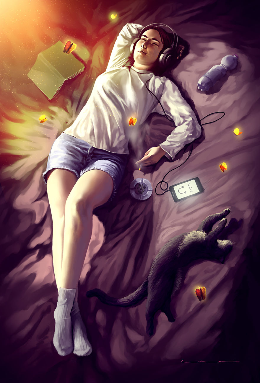 I Play With Beautiful Lights In My New Digital Painting Series