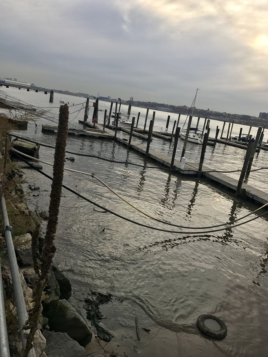 Super Moon Show The Dirty Side Of The Hudson River, Nyc