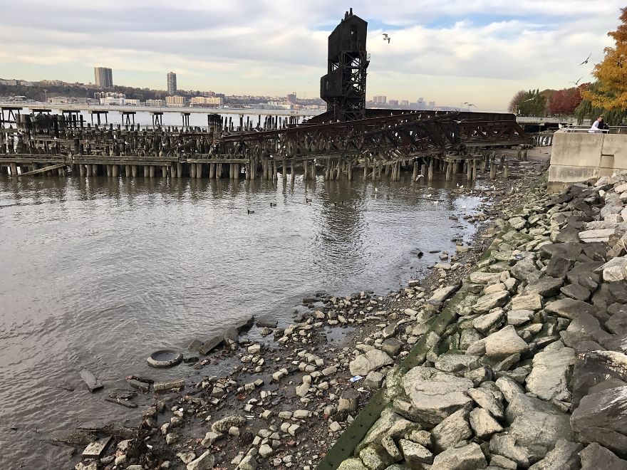 Super Moon Show The Dirty Side Of The Hudson River, Nyc