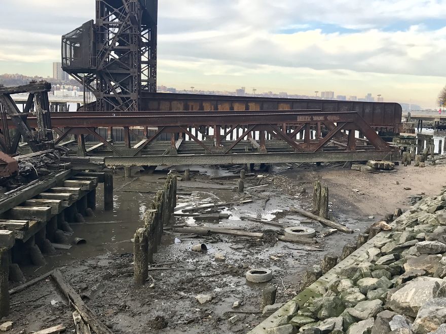 Super Moon Show The Dirty Side Of The Hudson River, Nyc