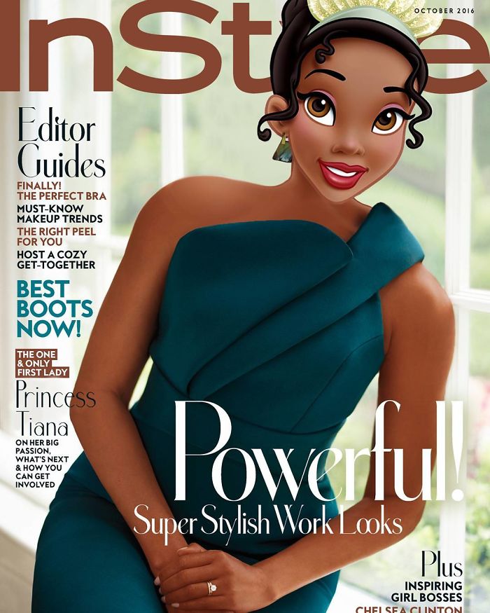 Princess Tiana As Michelle Obama