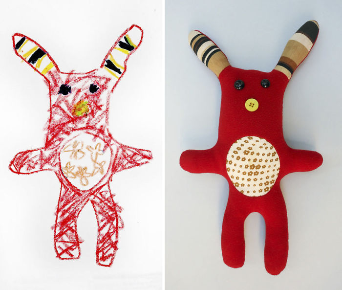 I Turn Kids' Drawings Into Unique, Hand-Made Soft Toys I Turn Kids' Drawings Into Unique, Hand-Made Soft Toys