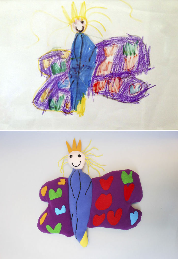 I Turn Kids' Drawings Into Unique, Hand-Made Soft Toys I Turn Kids' Drawings Into Unique, Hand-Made Soft Toys