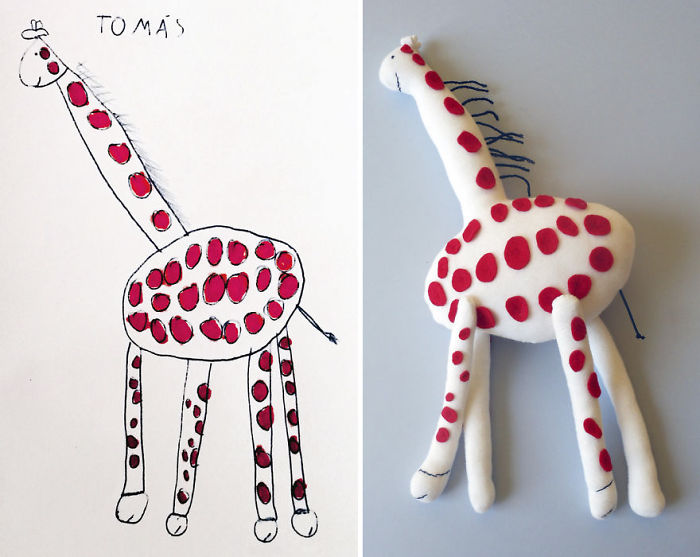 I Turn Kids' Drawings Into Unique, Hand-Made Soft Toys I Turn Kids' Drawings Into Unique, Hand-Made Soft Toys