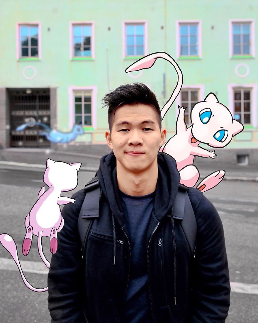 I Drew Pokemon Onto My Vacation Pics