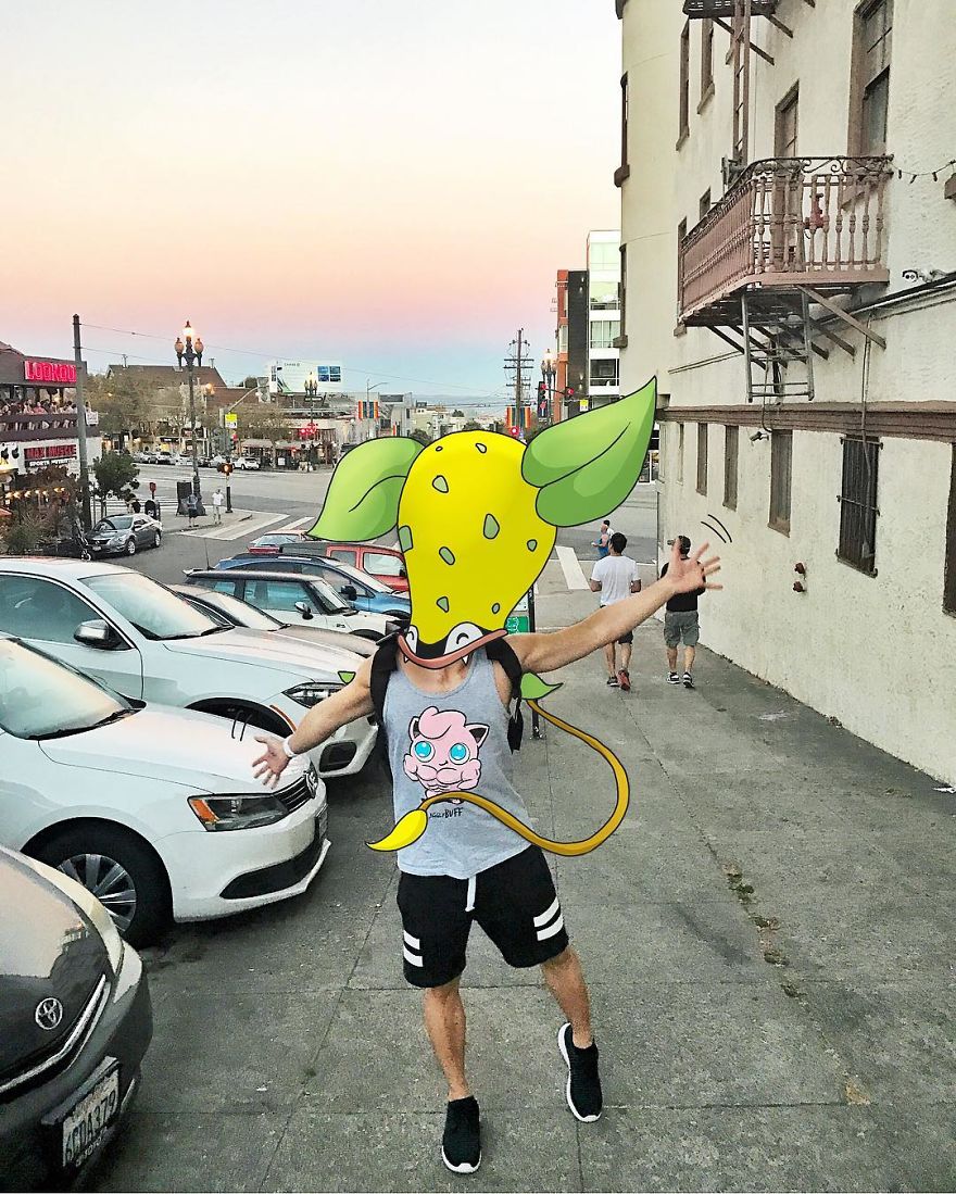 I Drew Pokemon Onto My Vacation Pics