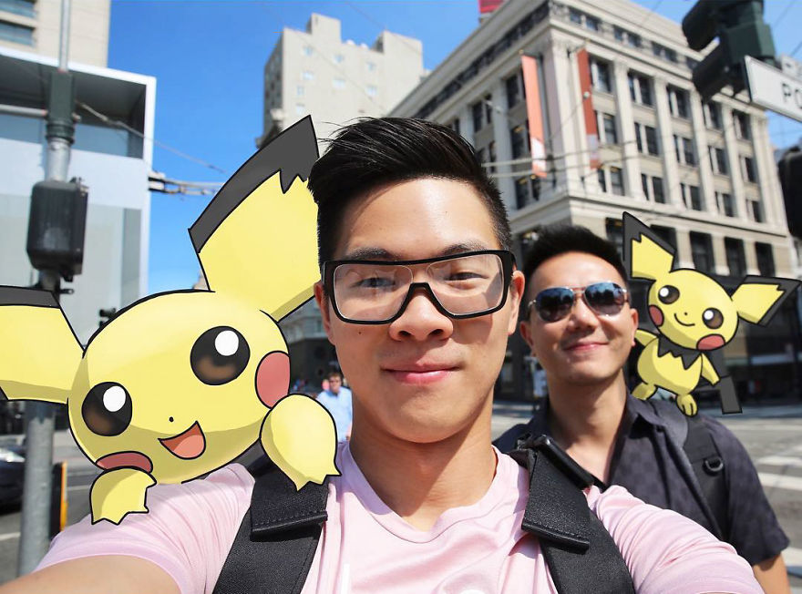 I Drew Pokemon Onto My Vacation Pics