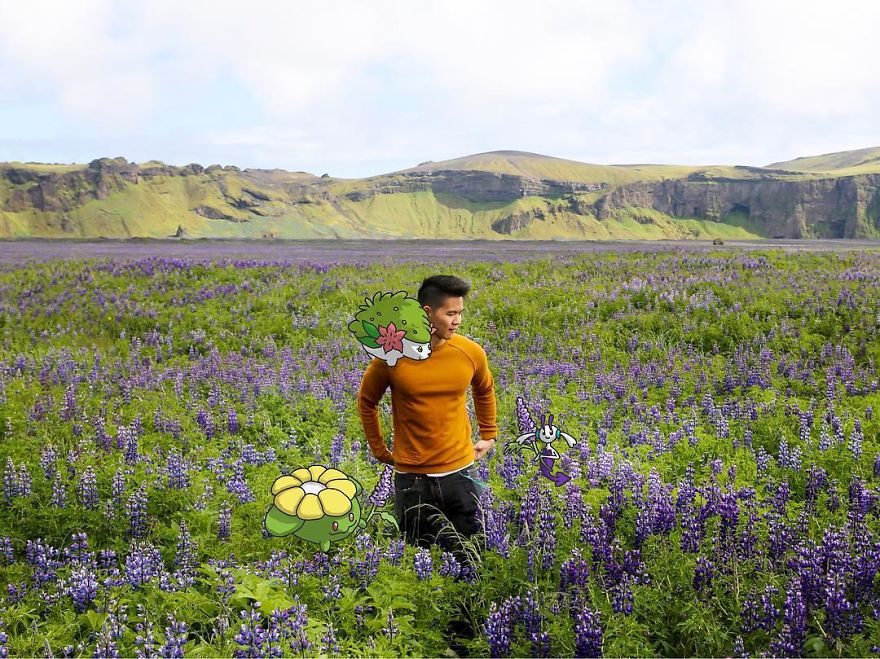 I Drew Pokemon Onto My Vacation Pics