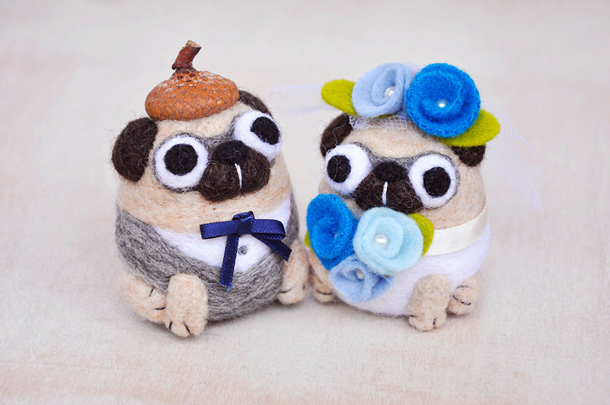 I Made Tiny Berets For My Needle Felted Animal Ornaments