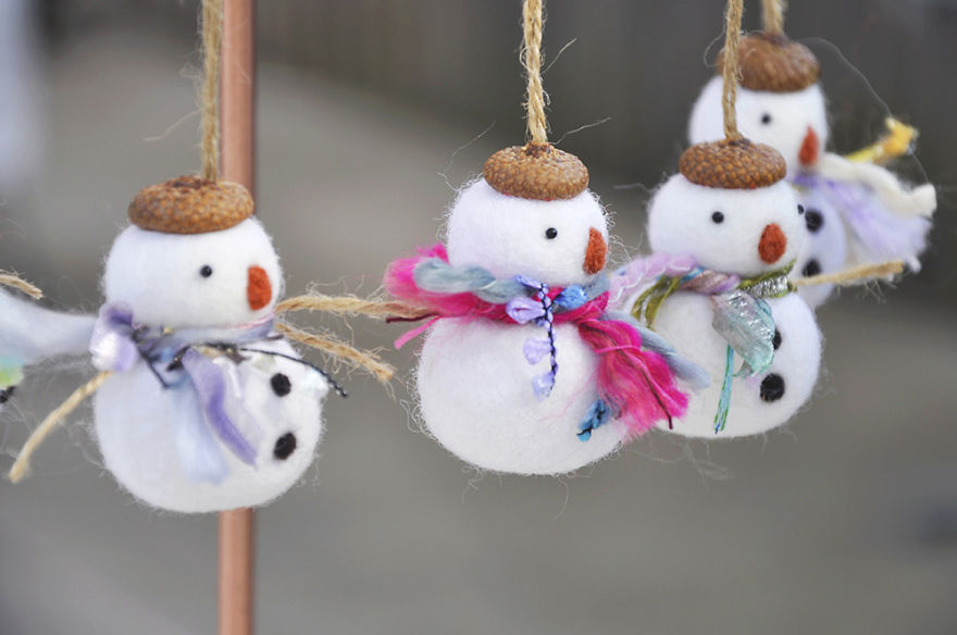 I Made Tiny Berets For My Needle Felted Animal Ornaments