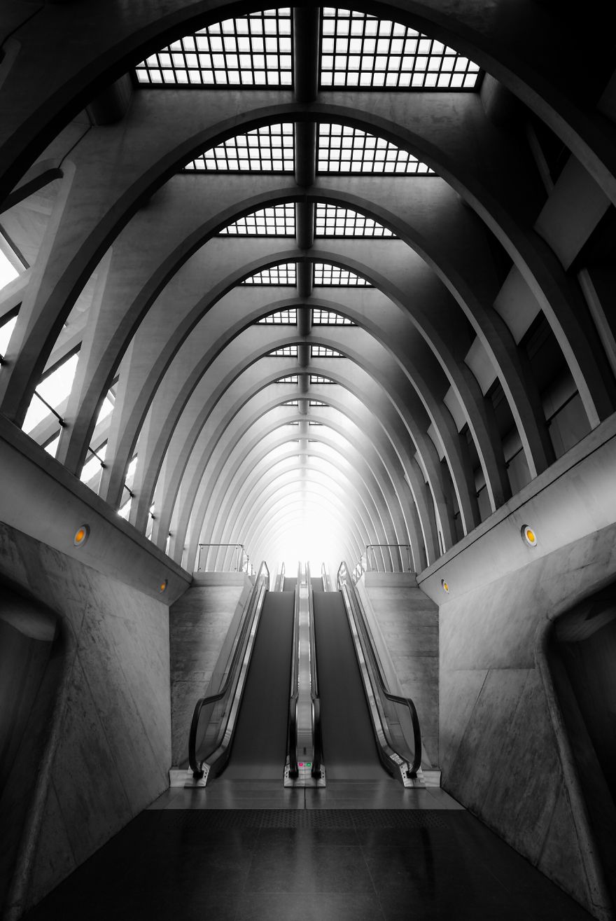 Train Station Liège-Guillemins In Belgium