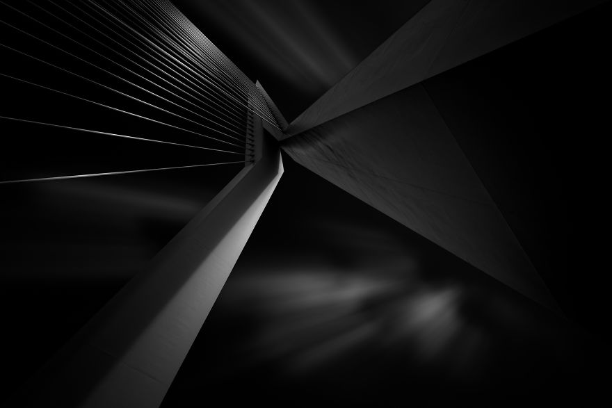 Erasmus Bridge In Rotterdam, The Netherlands