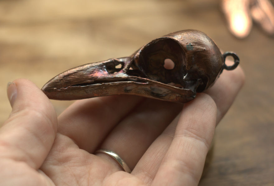 Unique Jewelry Made From Natural Objects Using Electroplating Method Unique Jewelry Made From Natural Objects Using Electroplating Method