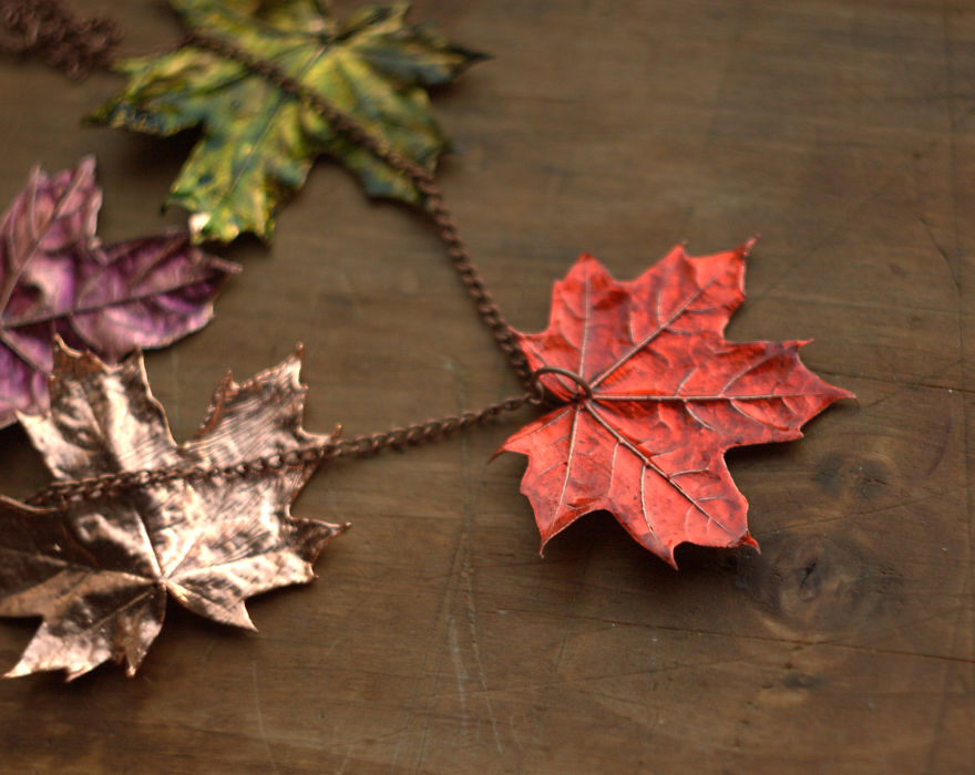 Unique Jewelry Made From Natural Objects Using Electroplating Method Unique Jewelry Made From Natural Objects Using Electroplating Method