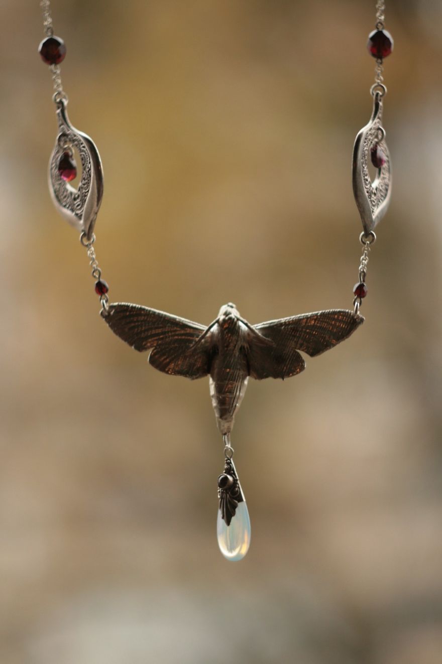Unique Jewelry Made From Natural Objects Using Electroplating Method Unique Jewelry Made From Natural Objects Using Electroplating Method