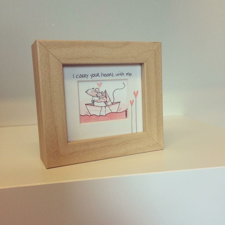 Carry Your Heart - Water Colour Painting By Nadyart