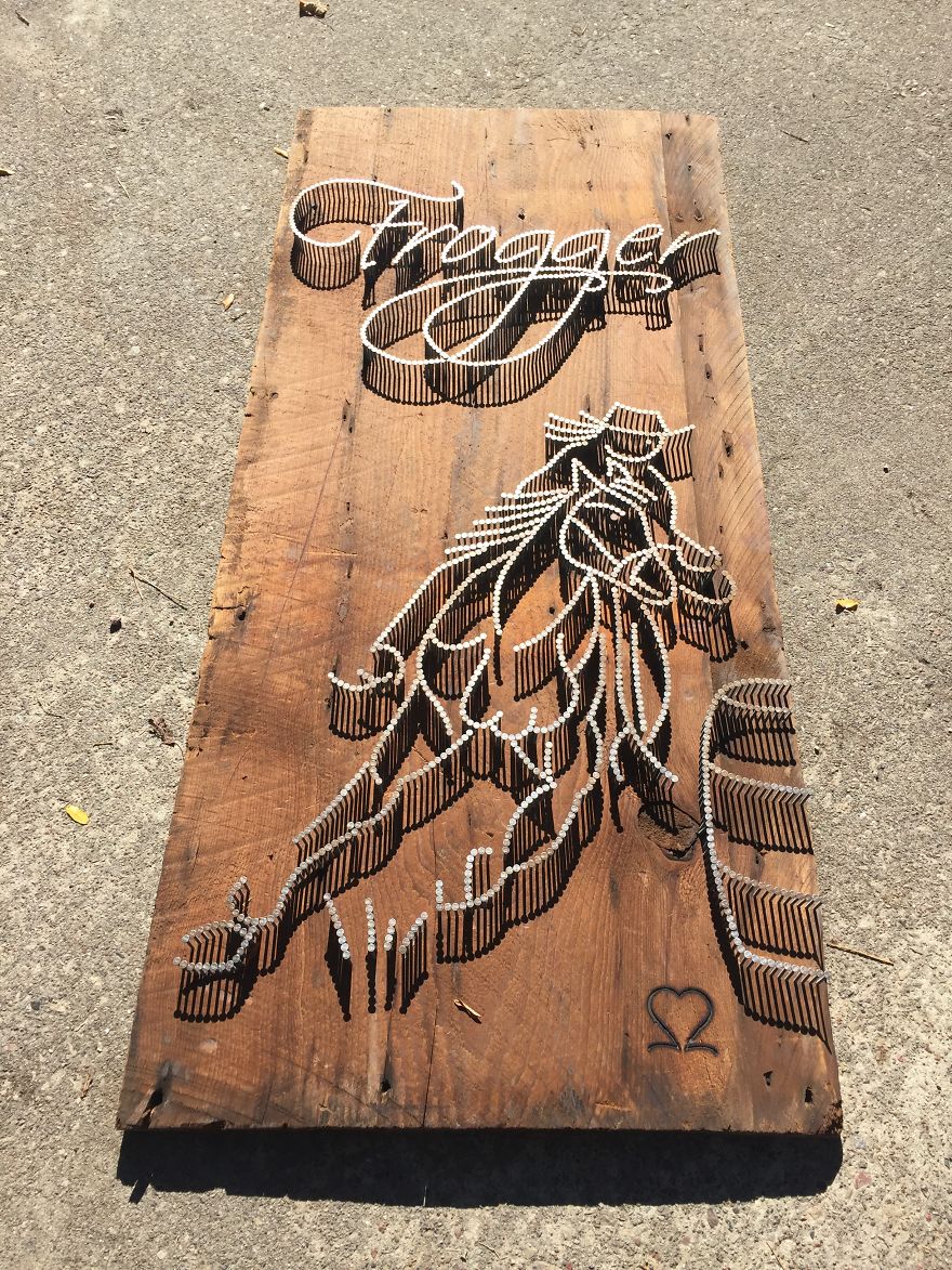 I Create Intricate Artworks Using Nails As A Medium I Create Intricate Artworks Using Nails As A Medium