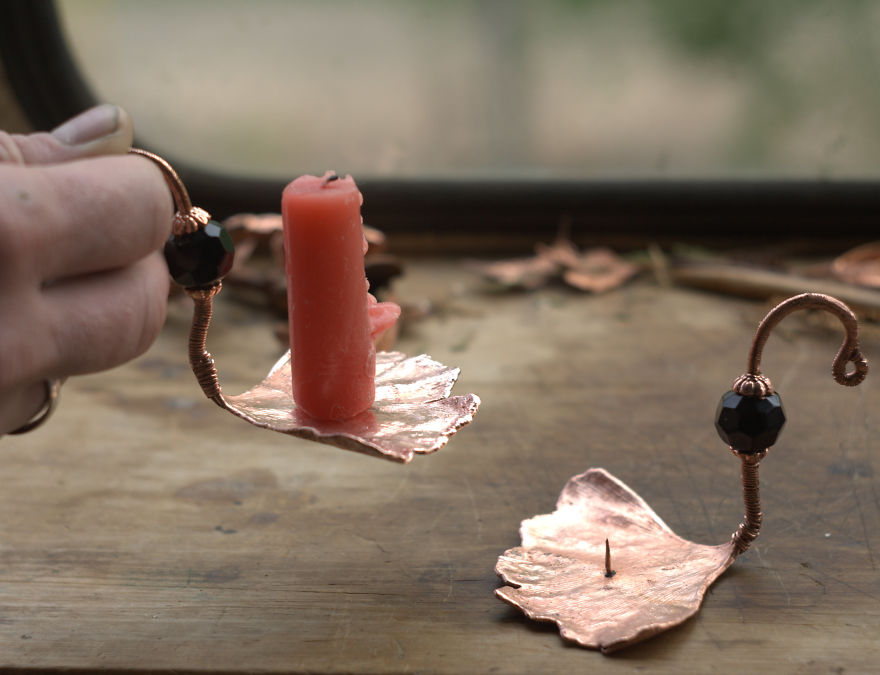 Unique Jewelry Made From Natural Objects Using Electroplating Method
