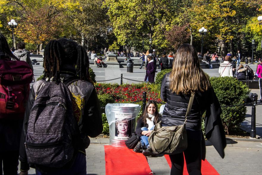 We Enticed People To Clean Up New York City By Trashing Their Least Favorite Presidential Candidate