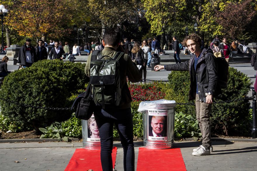 We Enticed People To Clean Up New York City By Trashing Their Least Favorite Presidential Candidate We Enticed People To Clean Up New York City By Trashing Their Least Favorite Presidential Candidate