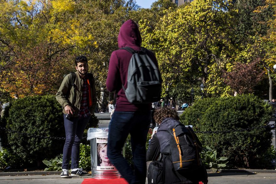 We Enticed People To Clean Up New York City By Trashing Their Least Favorite Presidential Candidate